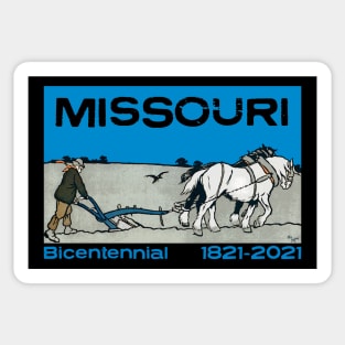 Missouri Bicentennial 2021 Anniversary 200 Years Farming Sticker